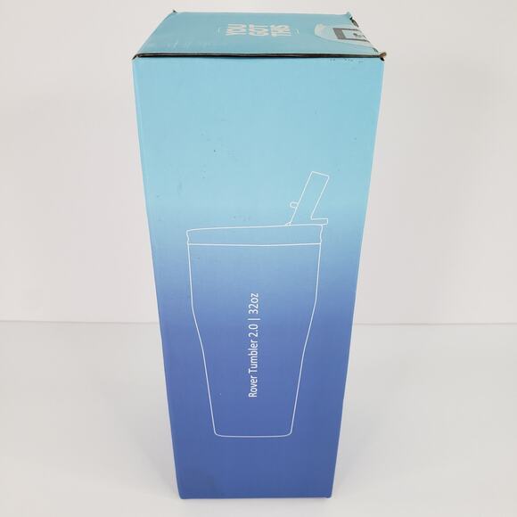 IRON °FLASK Rover Tumbler 32oz Blue Waves Vacuum Insulated 2Lids 2Straws Hydrate - Picture 11 of 14